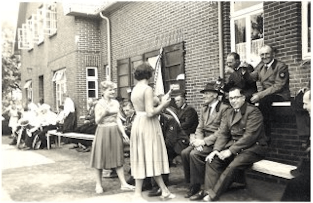 Empfang des Schützenkönigs in Petersfehn 1960