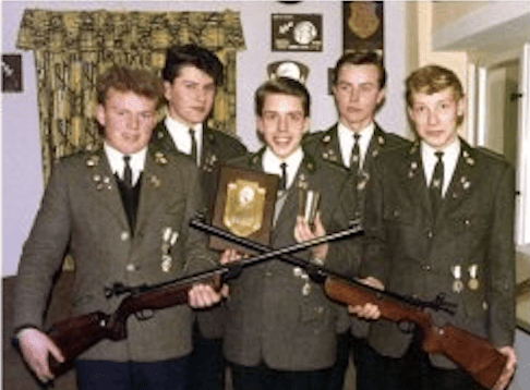Jugendschützen Petersfehn beim Bundesschießen 1965