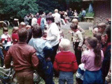 Fahrradtour des Schützenvereins Petersfehn am Tag der Deutschen Einheit 1984